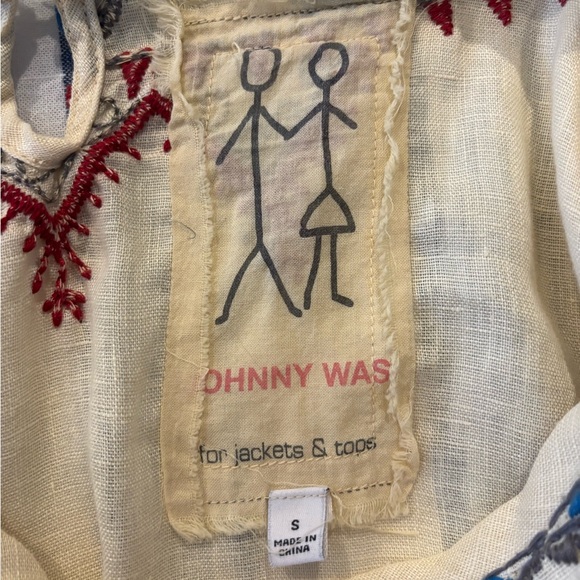 Johnny Was Linen Top - Picture 4 of 5